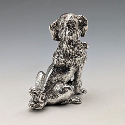 1969年英國復古純銀貴賓犬雕像,164克SMD